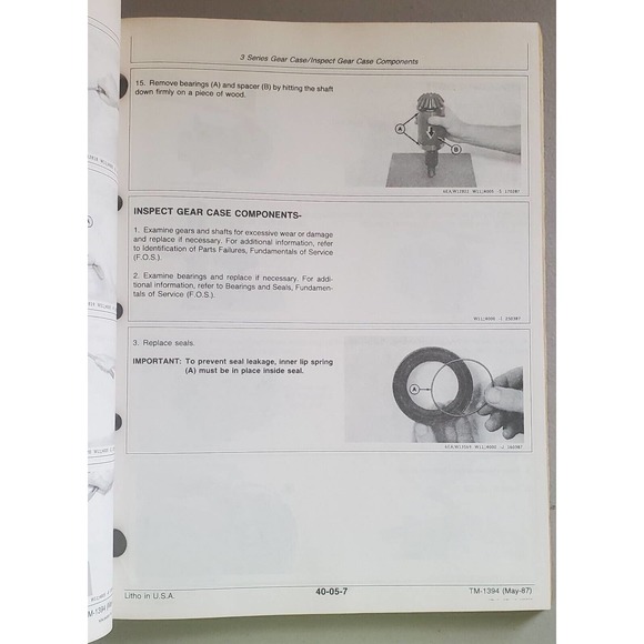 John Deere 3, 6, 8 6 8 and 9 Series Rotary Cutters TM1394 Technical Manual - Picture 4 of 4